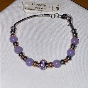 Brosway purple stone bracelet NWT